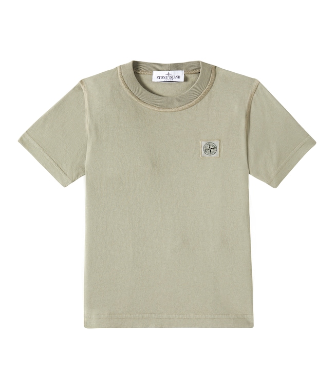 Logo棉质针织T恤 | Stone Island Junior